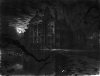 High Resolution Scary Haunted House Wallpaper For Desktop