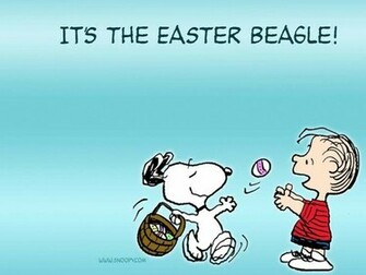 Snoopy Peanuts Easter Desktop