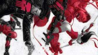 Wallpaper Comics Venom Elektra Deadpool Wade Wilson The