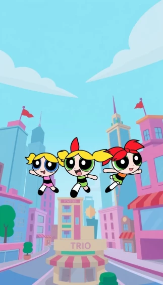 Powerpuff Girls Phone Wallpaper