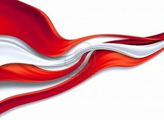 Red And White Silk Ribbons On A Background Jpg