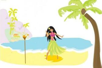 Hula Girl By Alinney