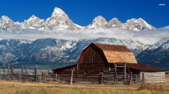 Teton Barn Jackson Hole Wyoming Wallpaper HD