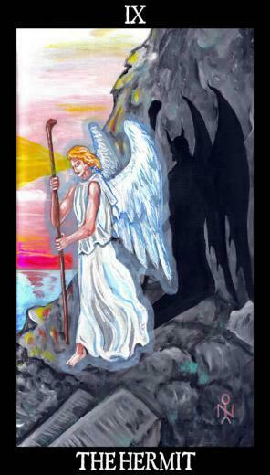 Hermit Esoteric And Occult Luciferian Tarot Cards Wallpaper Image