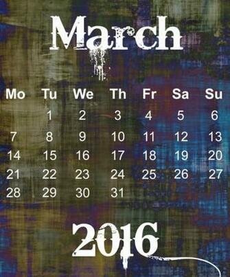 March Grunge Calendar Stock Photo Public Domain Pictures