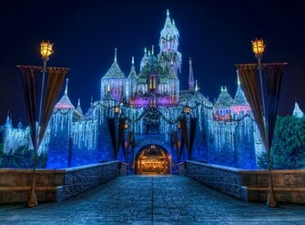 Wallpaper Disney Castle Background HD Background Desktop