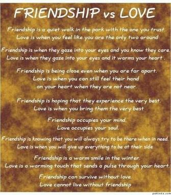 Friendship And Love Wallpaper