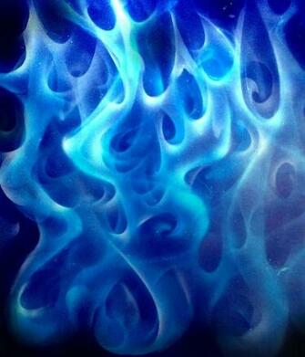 Blue Flames By Greenacre9