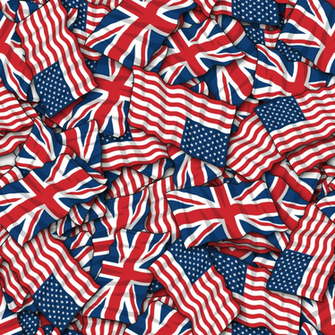 More British American Friendship Flag Background Pattern