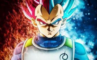 HD Wallpaper Red Blue Flame Vegeta Dragon Ball Super Ultra