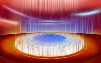 Abstract Quantum Mechanics Background For Powerpoint Technology
