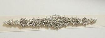 Wedding Dress With Crystal Sash Image Dressesphotos