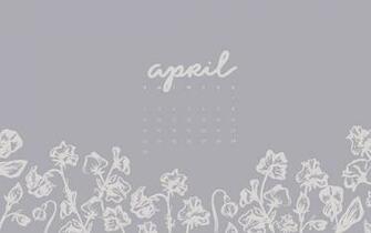Wallpaper April Calendar Pattern Britt Fabello
