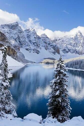 Wallpaper Image Snowy Mountains iPhone HD
