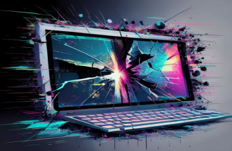 Broken Computer Screen Wallpaper