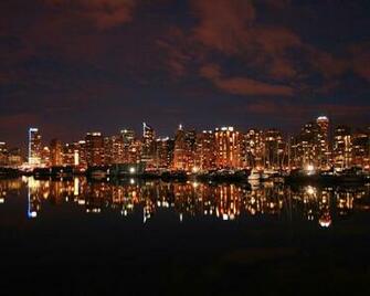 Vancouver Night Skyline From Stanley Park Wallpaper