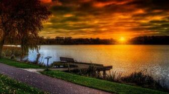 Autumn Sunset Wallpaper Full HD K5a Px Kb
