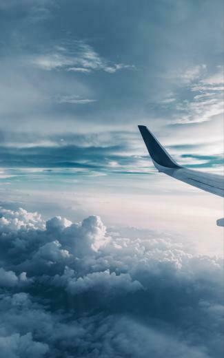 Wallpaper Wing Plane Clouds Height Flight