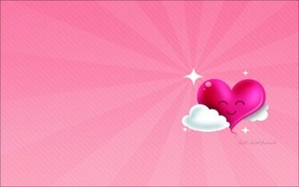Wallpaper Pink Heart By Kary