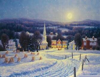 Country Christmas Desktop Background Wallpaper
