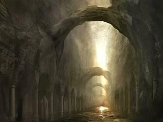 Wallpaper Columns Arch Stone Passage Miscellanea