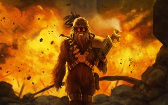 Chewbacca Soldier Star Wars Art Wallpaper