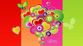 Valentines Day Heart Shaped Design Wallpaper