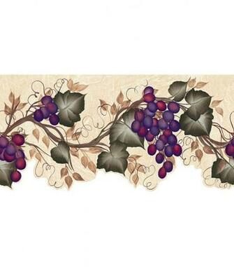 Ivy Grape Vine Die Cut Wallpaper Border Greenivy