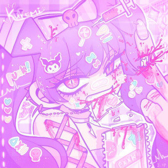 Kuromi By Jo Pastel Goth Art Yami Kawaii Cute Drawings