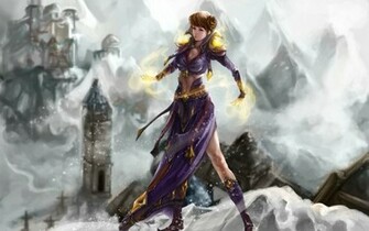 Anime Girl Fantasy Wallpaper Background Photo