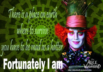 Mad Hatter Johnny Depp Poster