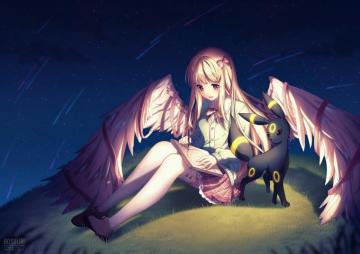 Wallpaper 4k Pokemon Angel Girl Anime Wings
