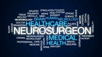 Neurosurgeon Animated Word Cloud Text Design Animation Hi Res