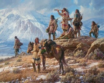 Artistic Native American Wallpaper