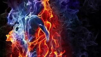 Water Fire Elemental Wallpaper
