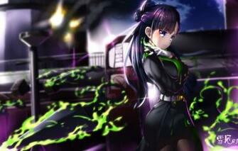 Wallpaper Girl Weapons Magic Smoke Anime Art Owari No Seraph