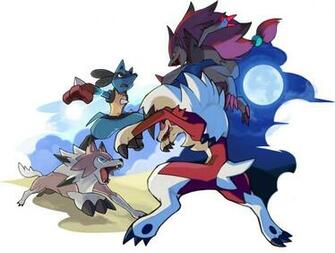Lycanroc Midday Form Lucario Vs Midnight Zoroark