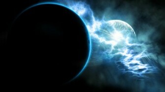 Blue Cloud Planet Wallpaper