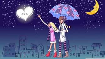 Cartoon Love Wallpaper On
