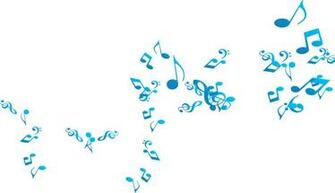 Blue Music Notes For The Contestants As