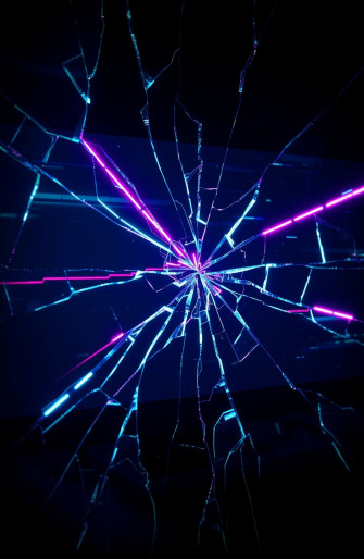 Broken Computer Screen Wallpaper