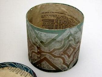 Small Antique Wallpaper Covered Box Little Boxes
