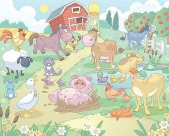 Fun On The Farm Nursery Wallpaper Mural Bedroom Murals
