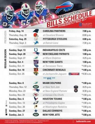 Buffalo Bills Schedule