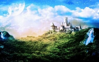 Dream Castle Hq Wallpaper Tree Sky