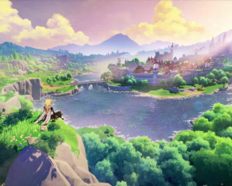 Wallpaper Traveler Genshin Impact Mondstadt Section