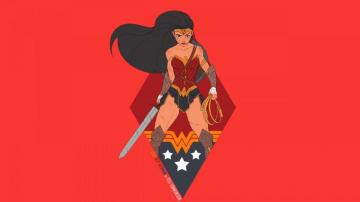 Desktop Wallpaper Wonder Woman Minimal Dc Comics Superhero Fan