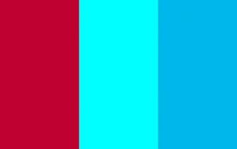 Crimson Glory Cyan And Process Solid Three Color Background