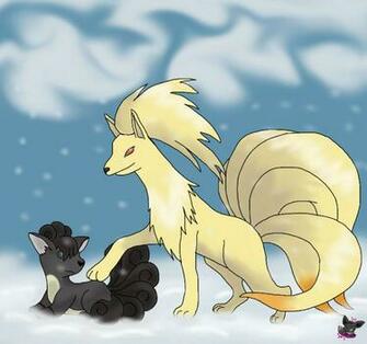 Vulpix And Ninetales By Sajocosangel