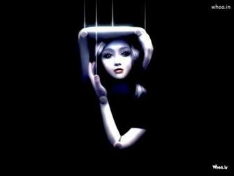 Lonely Girl In Dark Background Wallpaper